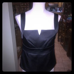 White House Black Market Formal Black Dress Top